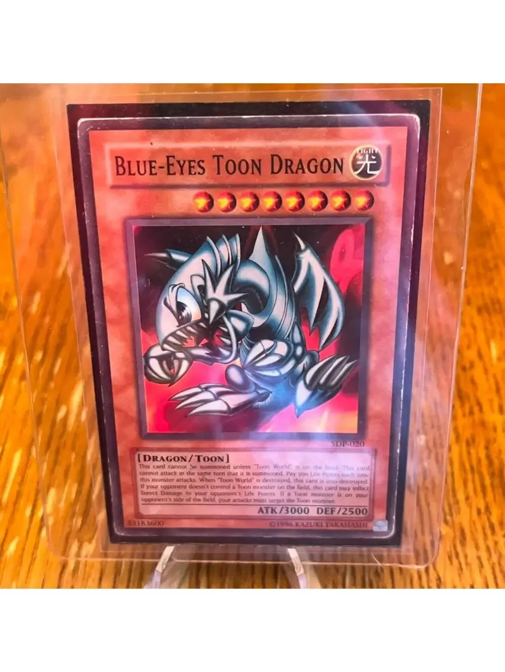 Authentic Blue-Eyes Toon Dragon SDP-020 - Pegasus Structure 2003 - 3000 ATK